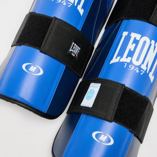 Espinilleras  Leone 1947 "DNA" Color azul PT189 WAKO
