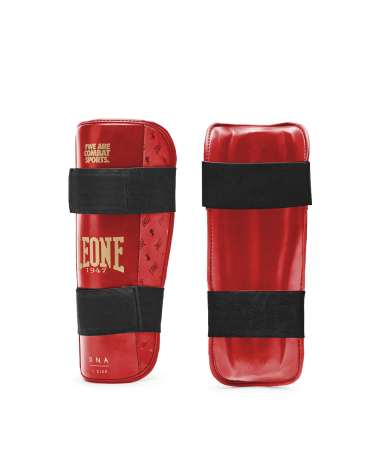 Espinilleras  Leone 1947 "DNA" Color rojo PT188