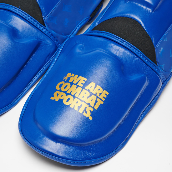 Espinilleras Leone 1947 "DNA" GEL PT177 color azul