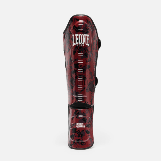 Espinilleras Leone 1947 Urban Fighter camo rojo