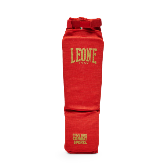 Espinilleras Tubulares Leone 1947 "DNA Basic" Color rojo PT134