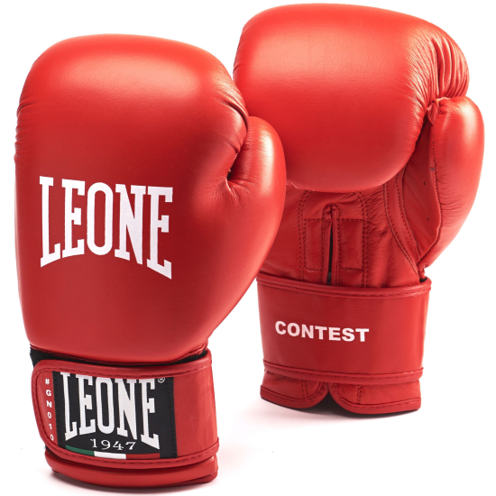 Guantes de Boxeo Amateur Leone 1947 GN010 "Contest" rojo