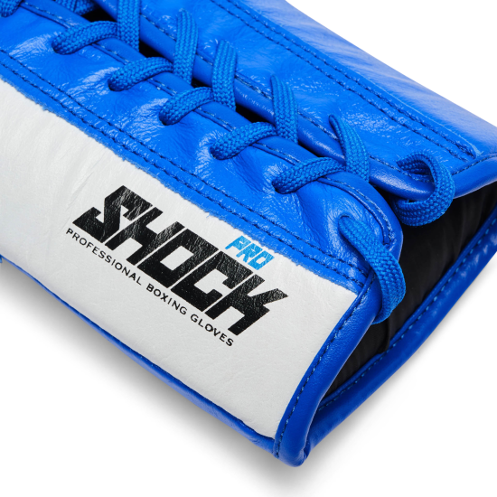 Guantes de boxeo de cuerdas Leone 1947 Shock Pro GN057L azul