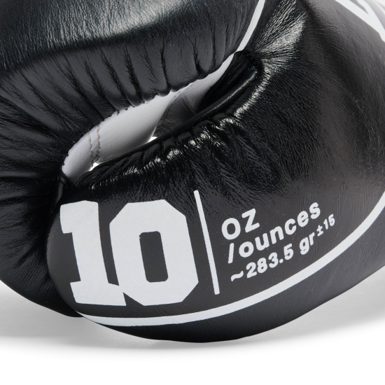 Guantes de boxeo de cuerdas Leone 1947 Shock Pro GN057L negro