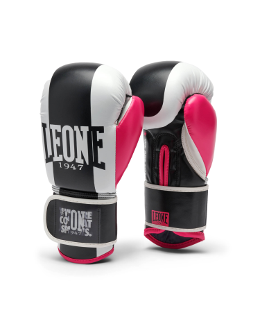 Guantes de boxeo Leone 1947 "Color Block" negro 10M