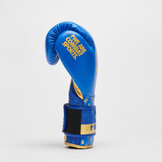 Guantes de Boxeo Leone 1947 "DNA" GN220 azul WAKO 10 Oz