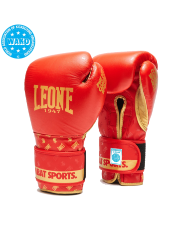 Guantes de Boxeo Leone 1947 "DNA" GN220 WAKO rojo