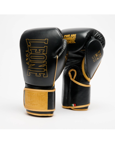 Guantes de boxeo Leone 1947 DNA Premium negro GN002