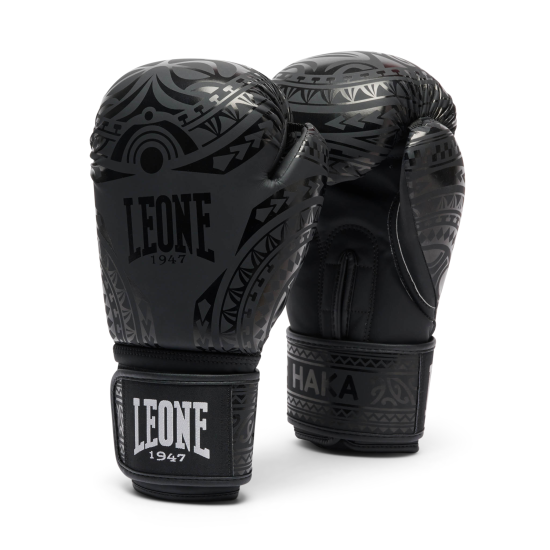 Guantes de Boxeo Leone 1947 "Haka" Color negro GN329 Mujer