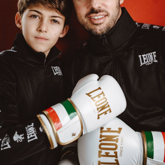 Guantes de Boxeo Leone 1947 "Italy 47" Color Blanco GN039