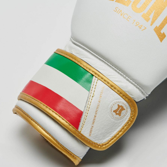 Guantes de Boxeo Leone 1947 "Italy 47" Color Blanco GN039