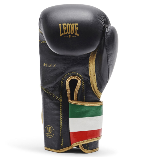 Guantes de Boxeo Leone 1947 "Italy 47" Color Negro GN039