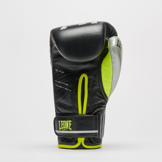 Guantes de Boxeo Leone 1947 "Revo Fluo" Color Negro GN110F