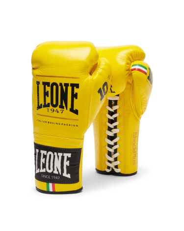 Guantes de Boxeo Leone 1947 "Shock Plus" Color amarillo GN102L