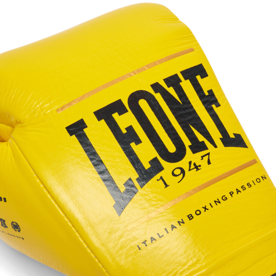 Guantes de Boxeo Leone 1947 "Shock Plus" Color amarillo GN102L