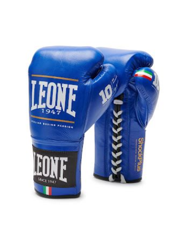 Guantes de Boxeo Leone 1947 "Shock Plus" Color azul GN102L