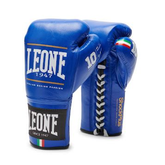 Guantes de Boxeo Leone 1947 "Shock Plus" Color azul GN102L