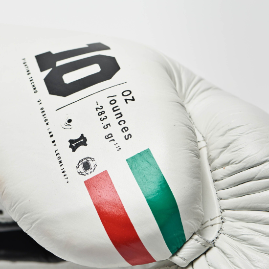 Guantes de Boxeo Leone 1947 "Shock Plus" Color blanco GN102L
