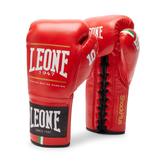 Guantes de Boxeo Leone 1947 "Shock Plus" Color rojo GN102L