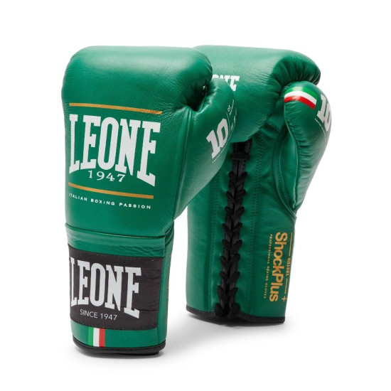 Guantes de Boxeo Leone 1947 "Shock Plus" Color verde GN102L