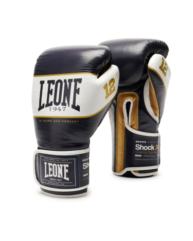 Guantes de Boxeo Leone 1947 "Shock X" Color azul GN047X  edicion limitada