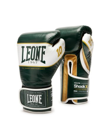Guantes de Boxeo Leone 1947 "Shock X" Color Verde GN047X  edicion limitada