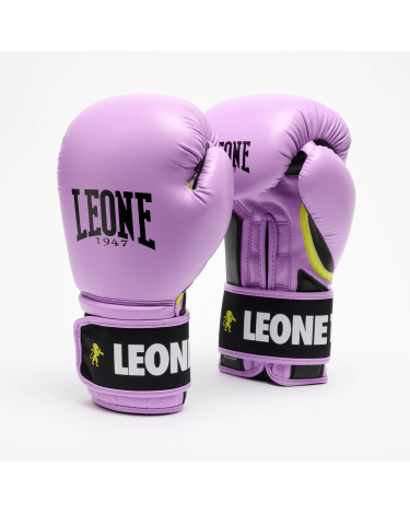 Guantes de boxeo Leone 1947 Stripe 47 GN209 Violeta 10/M