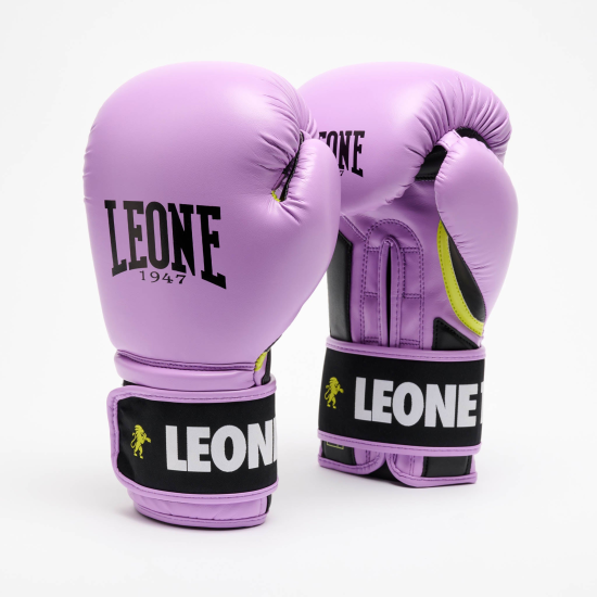 Guantes de boxeo Leone 1947 Stripe 47 GN209 Violeta 10/M