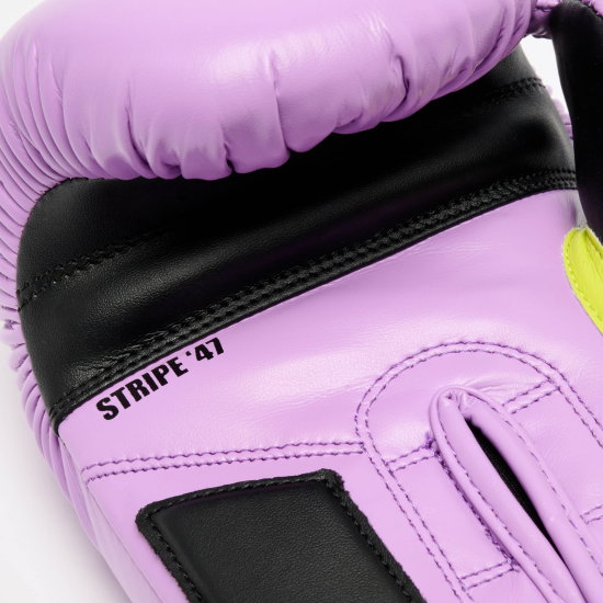 Guantes de boxeo Leone 1947 Stripe 47 GN209 Violeta 10/M