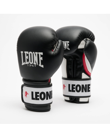 Guantes de boxeo Leone 1947 Stripe 47 GN209 negro
