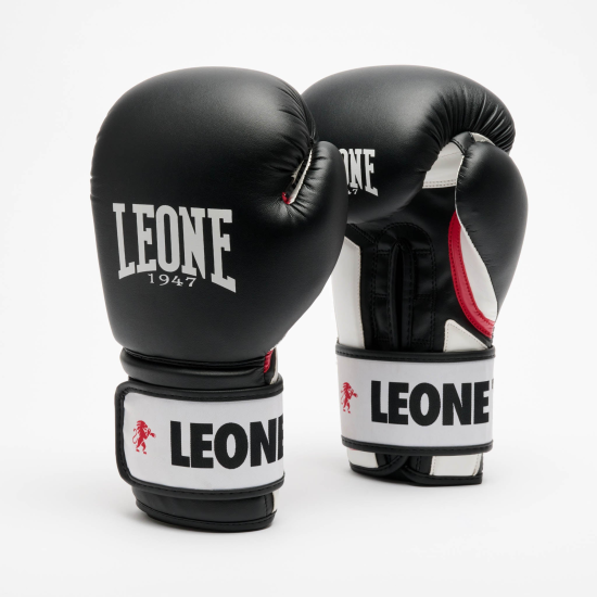 Guantes de boxeo Leone 1947 Stripe 47 GN209 negro