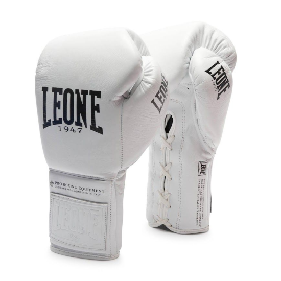 Guantes de Boxeo Leone 1947 "The Greatest" cuerdas blanco GN111L