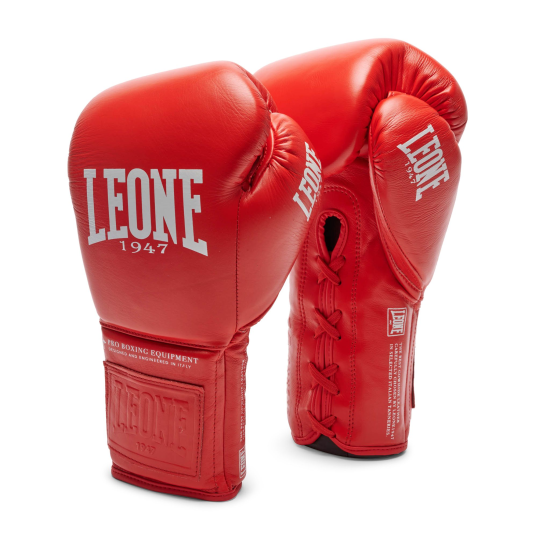 Guantes de Boxeo Leone 1947 "The Greatest" cuerdas rojo GN111L