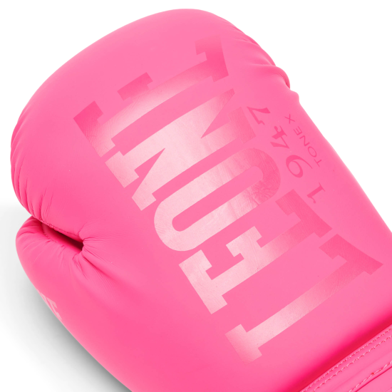 Guantes de boxeo Leone 1947 "Tone X" GN058 color Fucsia 10 Oz