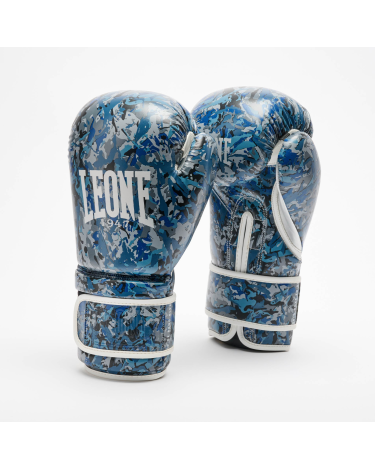 Guantes de boxeo Leone 1947 Urban Fighter azul camo GN309