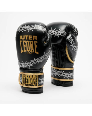Guantes de boxeo Leone Iuter Barbed wire negro GN02