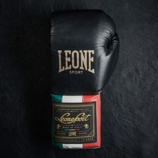 Guantes de boxeo Leone Sport "Orlando" Cuerdas color negro