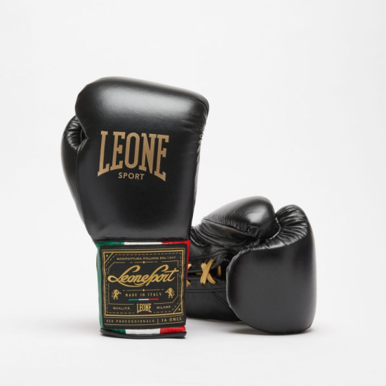 Guantes de boxeo Leone Sport "Orlando" Cuerdas color negro
