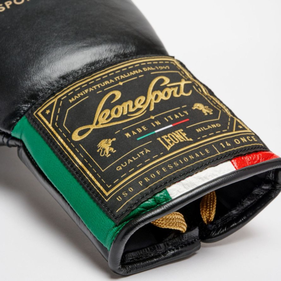 Guantes de boxeo Leone Sport "Orlando" Cuerdas color negro