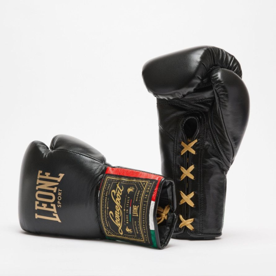 Guantes de boxeo Leone Sport "Orlando" Cuerdas color negro