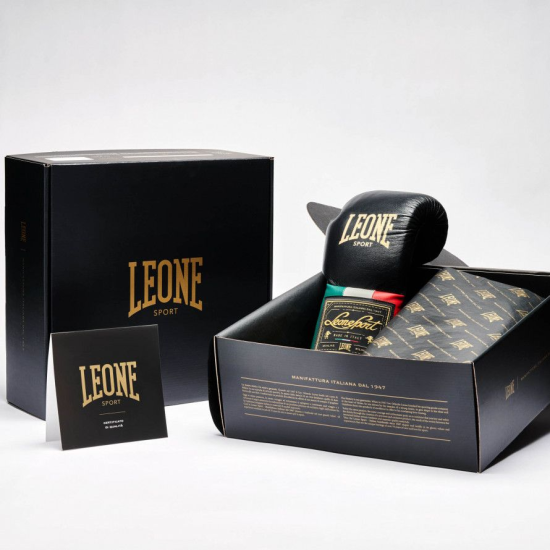 Guantes de boxeo Leone Sport "Orlando" Cuerdas color negro