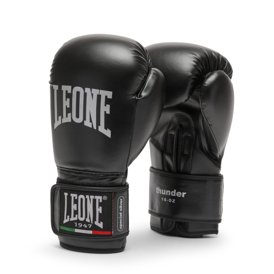 Guantes de Boxeo Leone "Thunder" Color Negro 8 Oz GN383