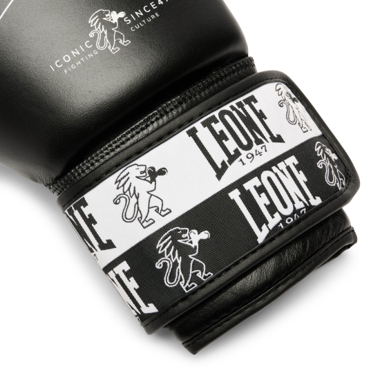 Guantes de Boxeo Leone1947 "Iconic" Color negro GN208