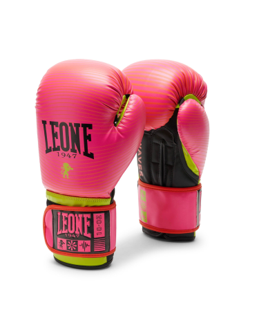 Guantes de Boxeo Leone1947 "Waves" Color Fuxia GN313