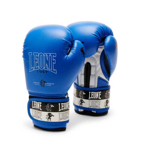 Guantes de Boxeo para Niño Leone 1947 "Iconic Junior" azul 6 Oz  GN408J