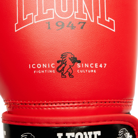 Guantes de Boxeo para Niño Leone 1947 "Iconic Junior" rojo 6 Oz  GN408J