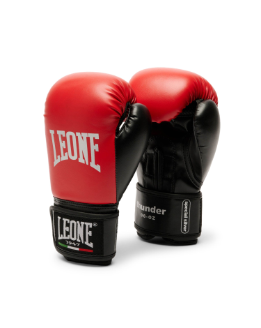 Guantes de Boxeo para Niño Leone "Thunder Junior" Color rojo 6 Oz GN383J