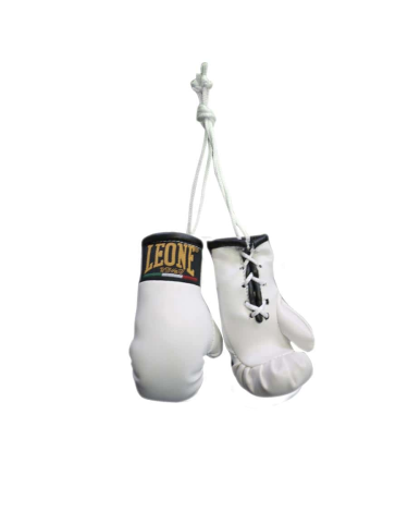 Guantes de Boxeo para Retrovisor Leone Color Blanco AC911