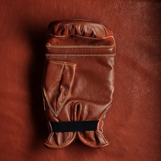 Guantillas para saco Leone Sport "Il messicano" marron vintage