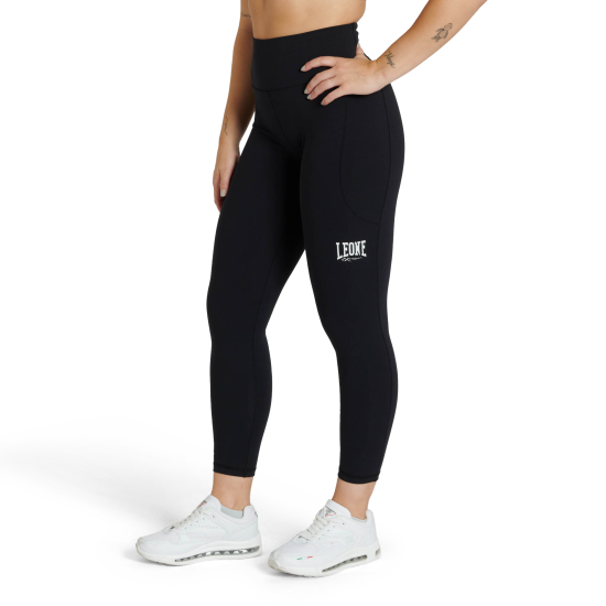 Leggins Leone 1947 "Logo" negro ABX134
